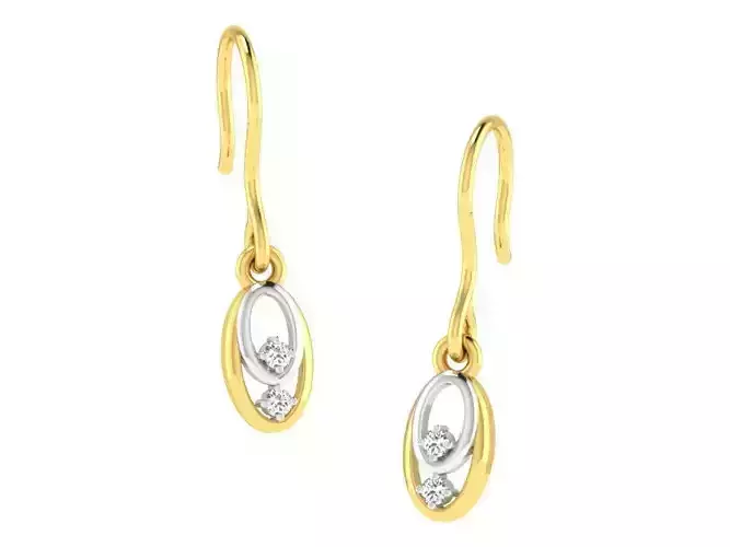 Women earrings 3dm render detail 3D print model