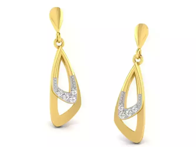 Women earrings 3dm render detail 3D print model