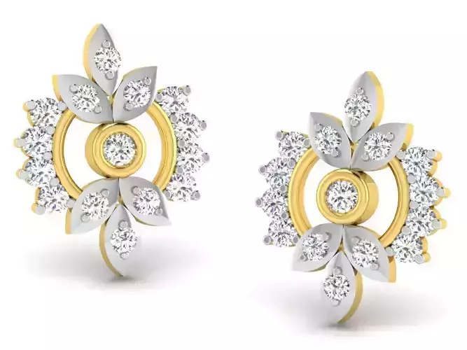 Women earrings 3dm render detail 3D print model