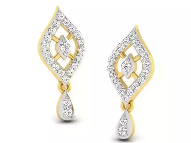 Women earrings 3dm render detail 3D print model
