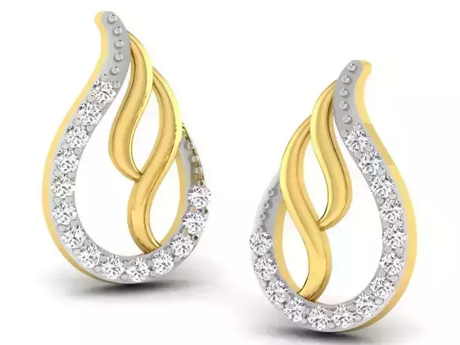 Women earrings 3dm render detail 3D print model