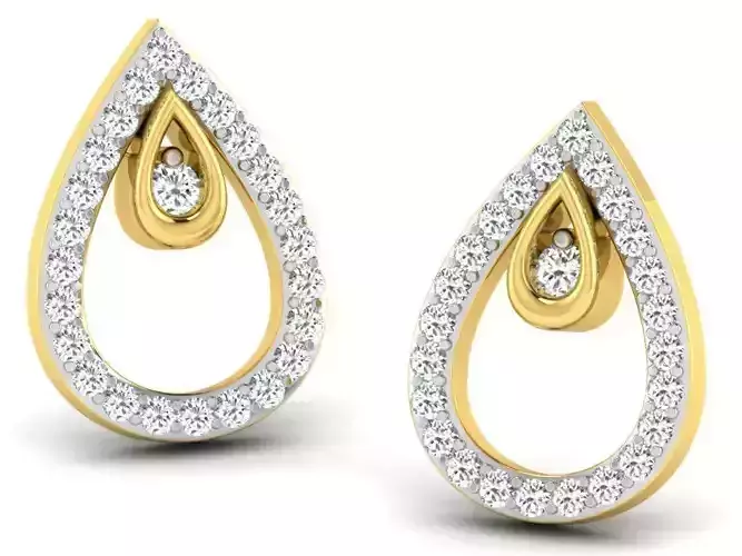 Women earrings 3dm render detail 3D print model