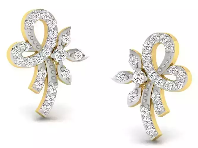 Women earrings 3dm render detail 3D print model