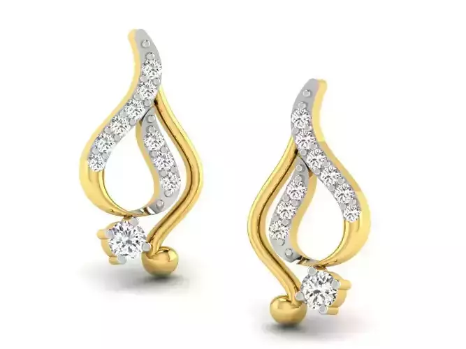 Women earrings 3dm render detail 3D print model