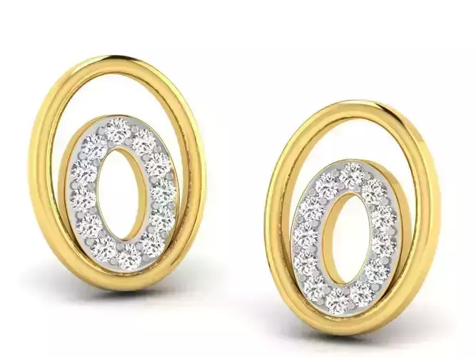 Women earrings 3dm render detail 3D print model