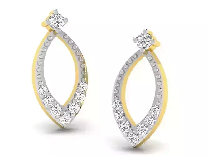 Women earrings 3dm render detail 3D print model