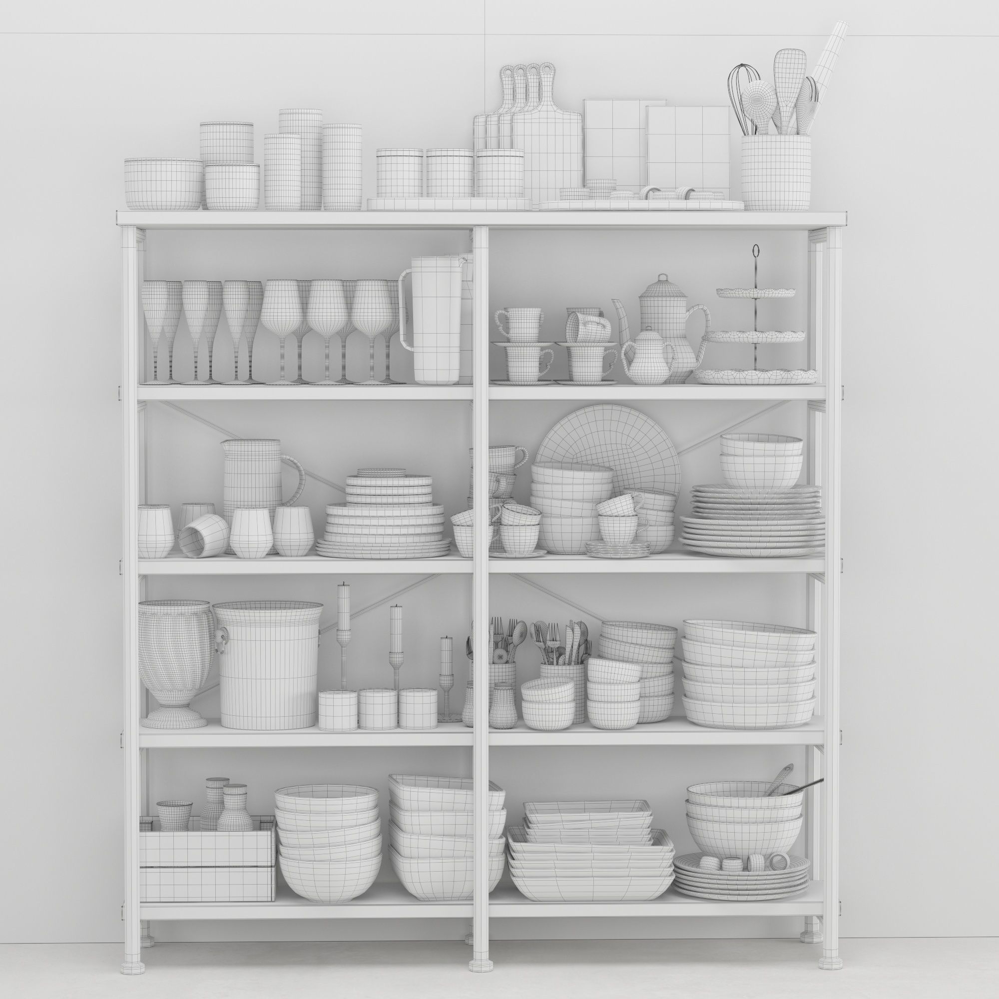 Kitchenware and Tableware 28 3D model_4