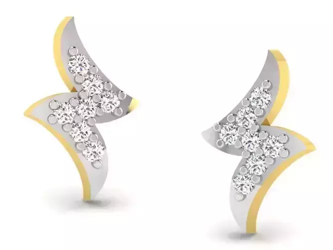 Women earrings 3dm render detail 3D print model