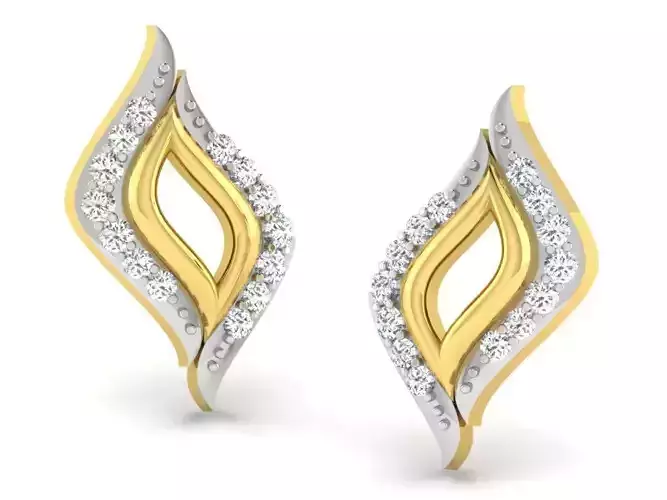 Women earrings 3dm render detail 3D print model