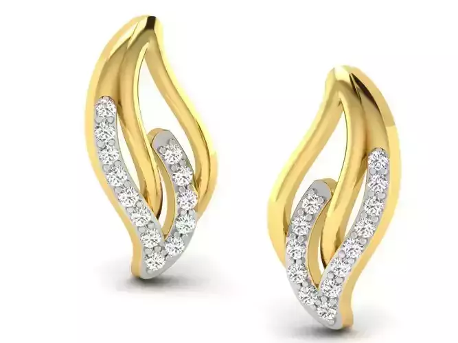 Women earrings 3dm render detail 3D print model