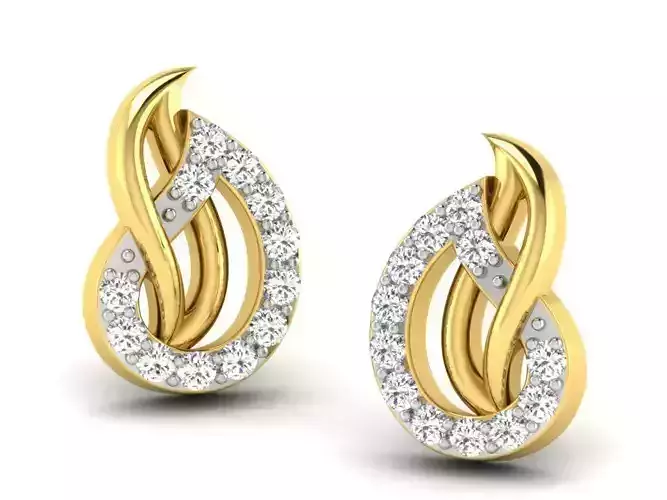 Women earrings 3dm render detail 3D print model