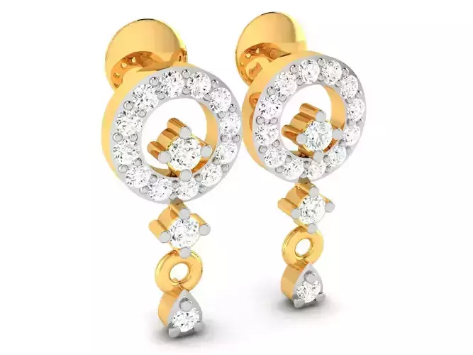 Women earrings 3dm render detail 3D print model