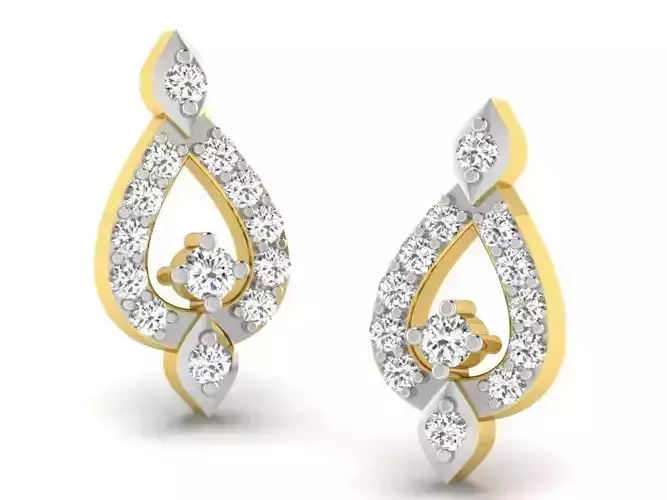 Women earrings 3dm render detail 3D print model