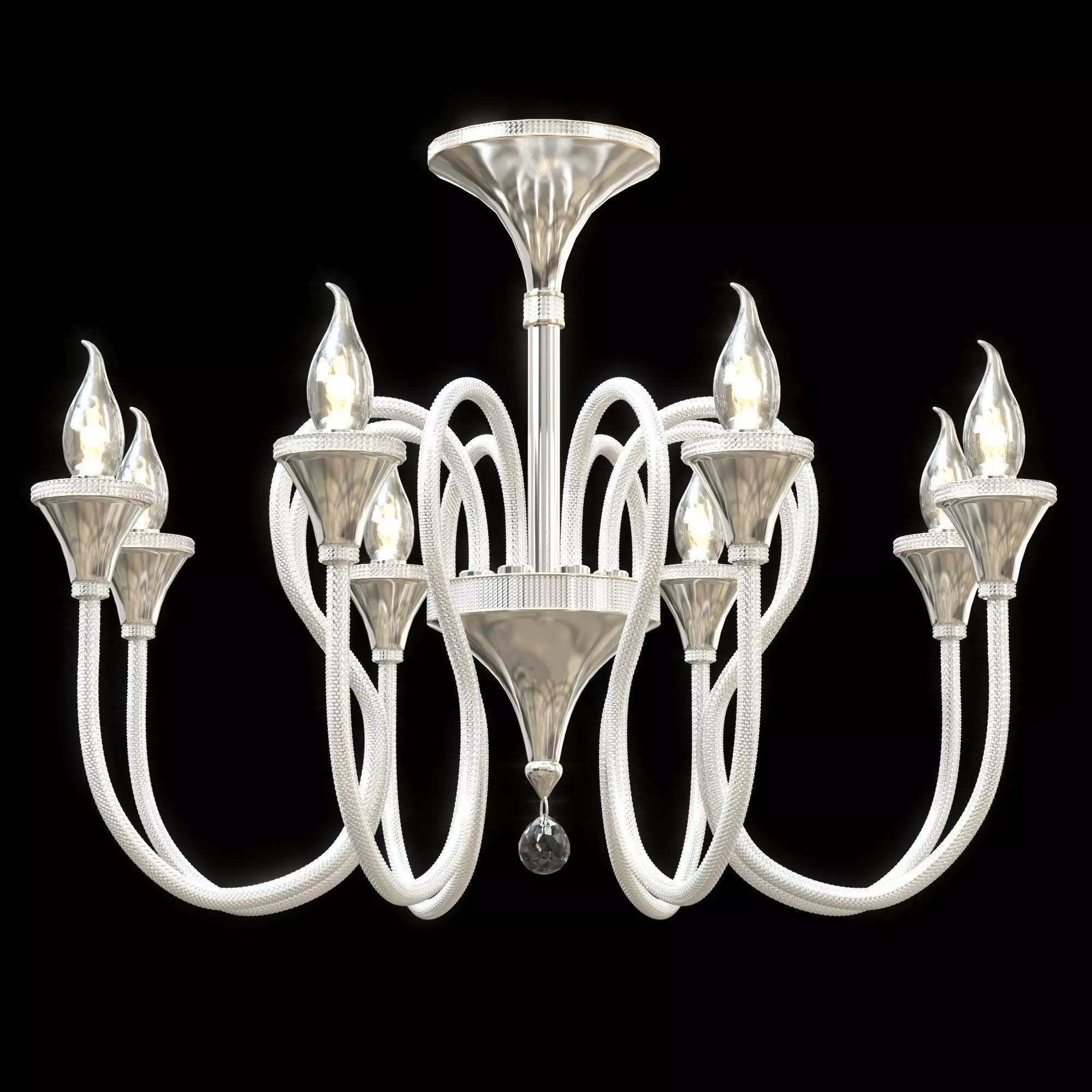 Serpente chandelier 8 lights 3D model_0