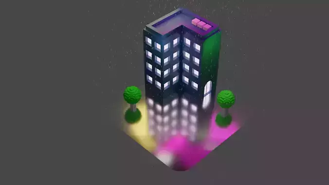 Low poly building