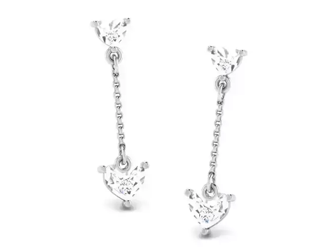 Women earrings 3dm render detail 3D print model