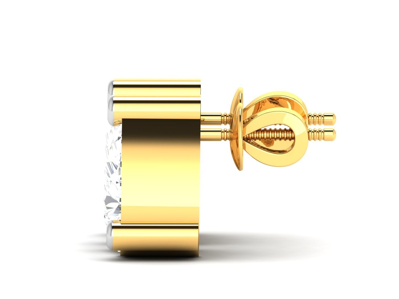 Women pear earrings 3dm render detail 3D print model_4