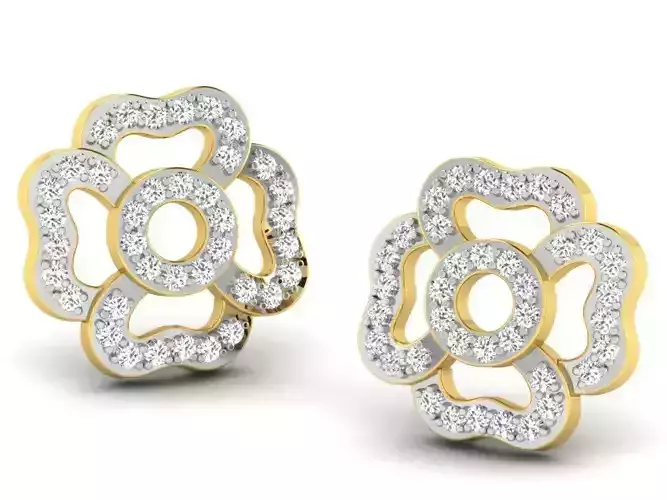 Women earrings 3dm render detail 3D print model