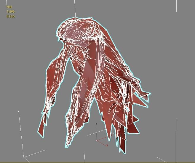 Angel flying warrior  Low-poly 3D model_31