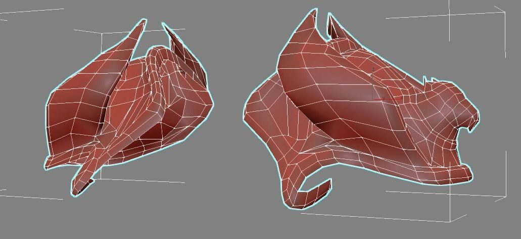 Angel flying warrior  Low-poly 3D model_35