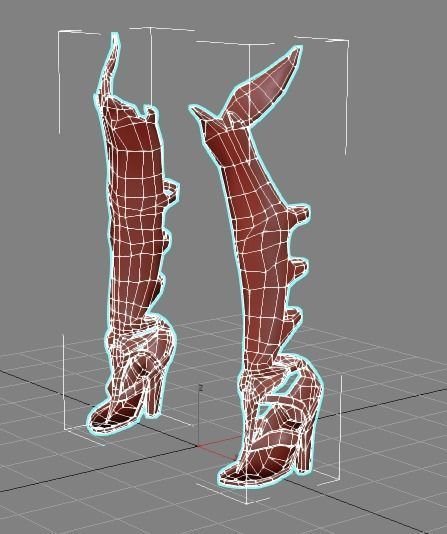 Angel flying warrior  Low-poly 3D model_22