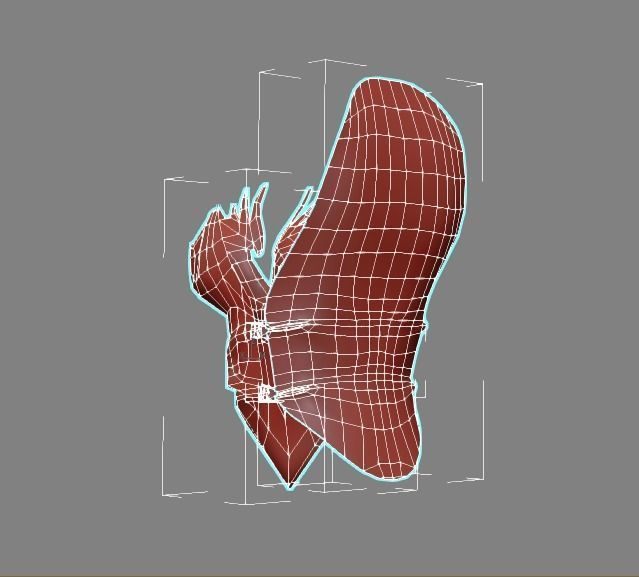 Angel flying warrior  Low-poly 3D model_18