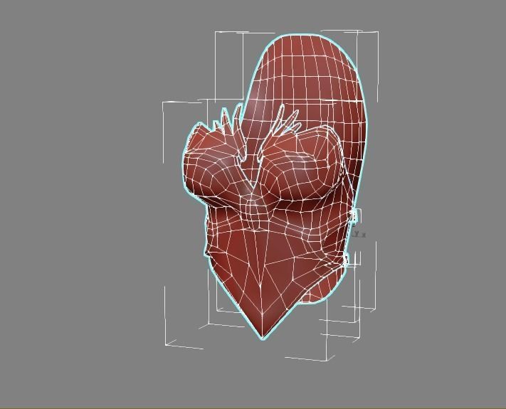 Angel flying warrior  Low-poly 3D model_16