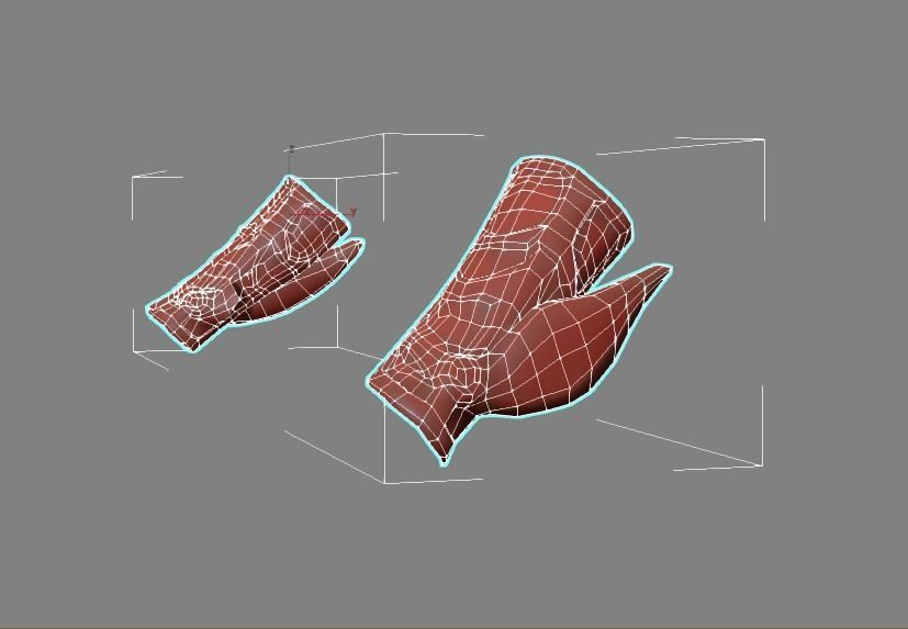 Angel flying warrior  Low-poly 3D model_26