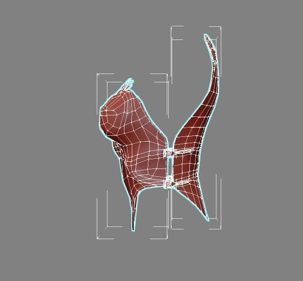 Angel flying warrior  Low-poly 3D model_17