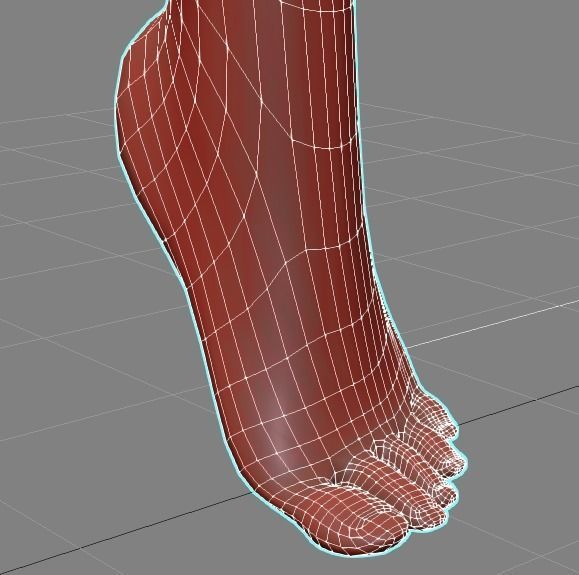 Angel flying warrior  Low-poly 3D model_25