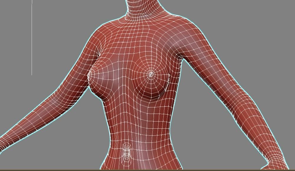 Angel flying warrior  Low-poly 3D model_40