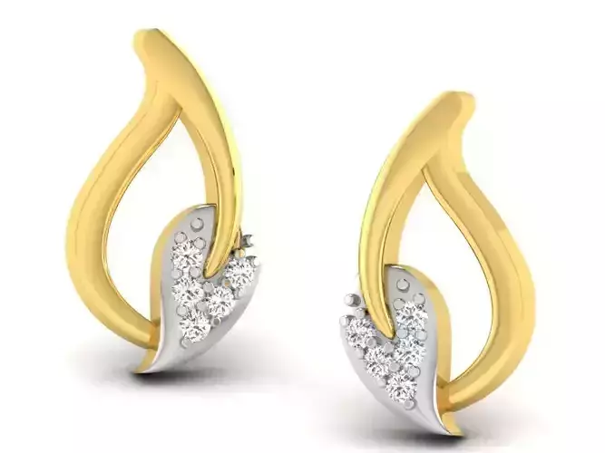Women earrings 3dm render detail 3D print model