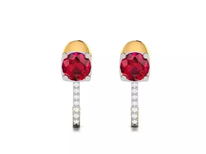 Women gem earrings 3dm render detail 3D print model
