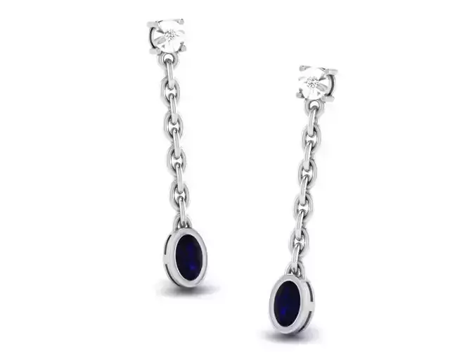 Women earrings 3dm render detail 3D print model