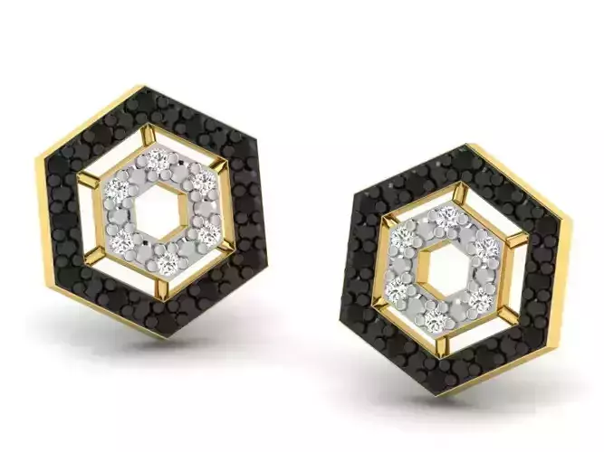 Women earrings 3dm render detail 3D print model