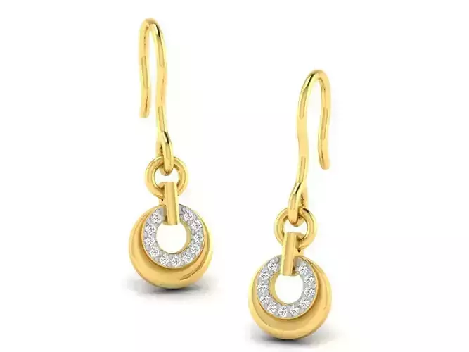 Women earrings 3dm render detail 3D print model