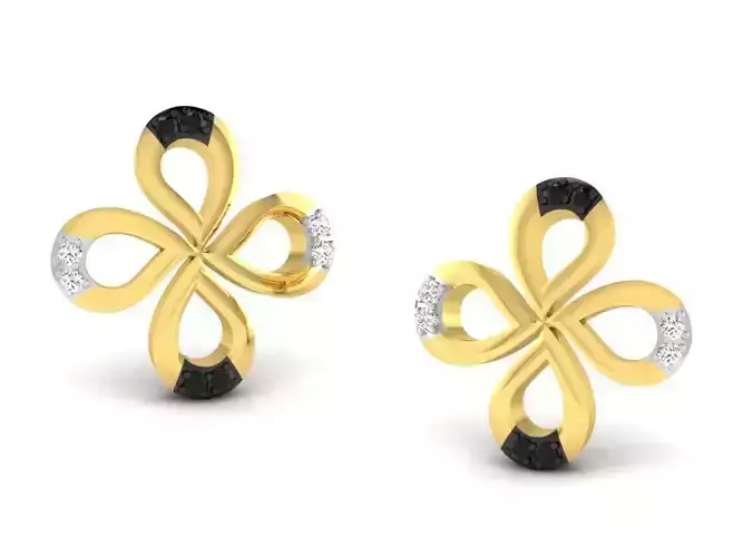 Women earrings 3dm render detail 3D print model