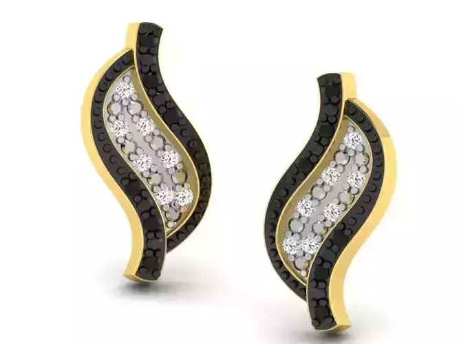 Women earrings 3dm render detail 3D print model