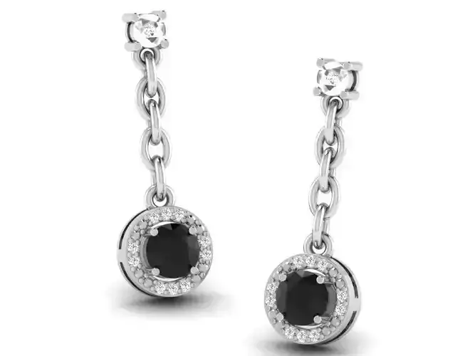 Women earrings 3dm render detail 3D print model