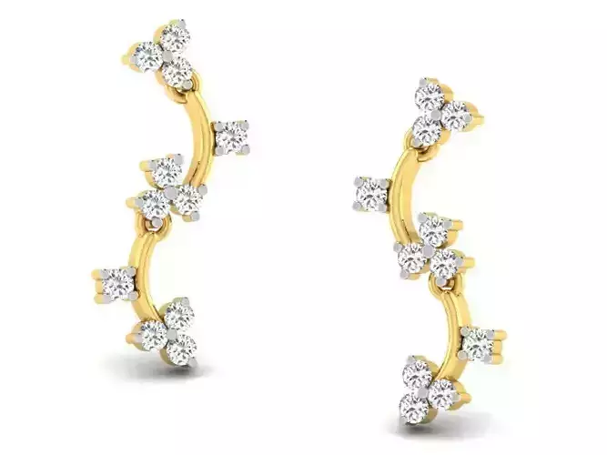 Women earrings 3dm render detail 3D print model