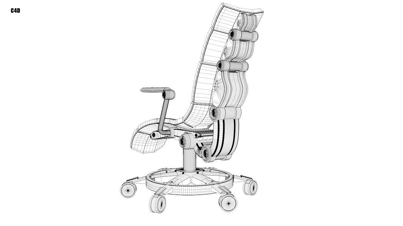 High-Tech Chair 3D model_6