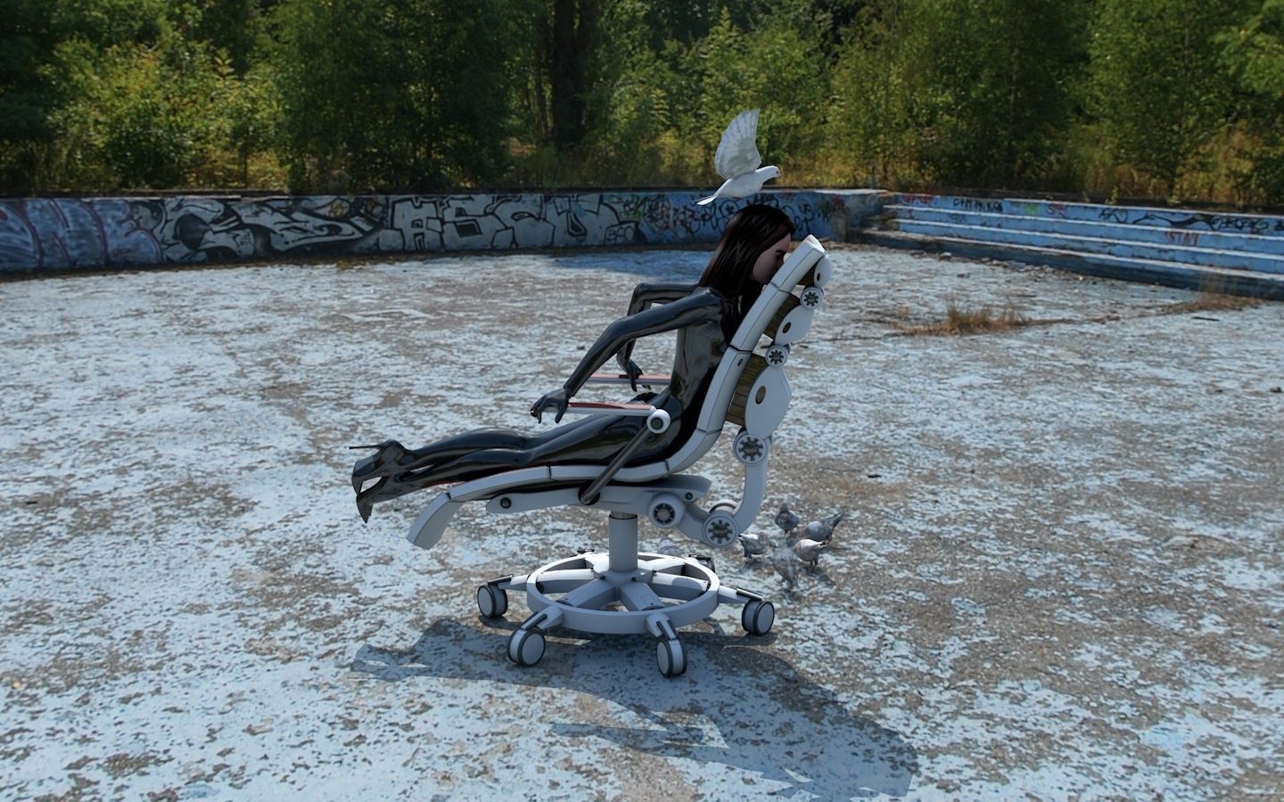 High-Tech Chair 3D model_8