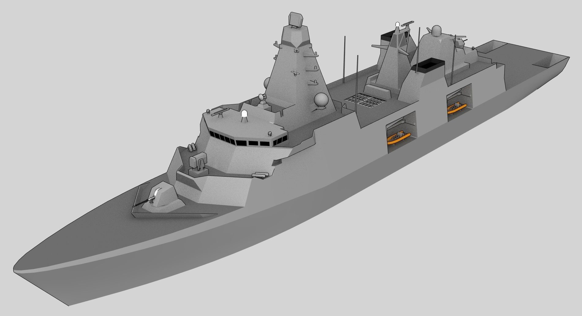 FFG Arrowhead 140 class Low-poly 3D model_7