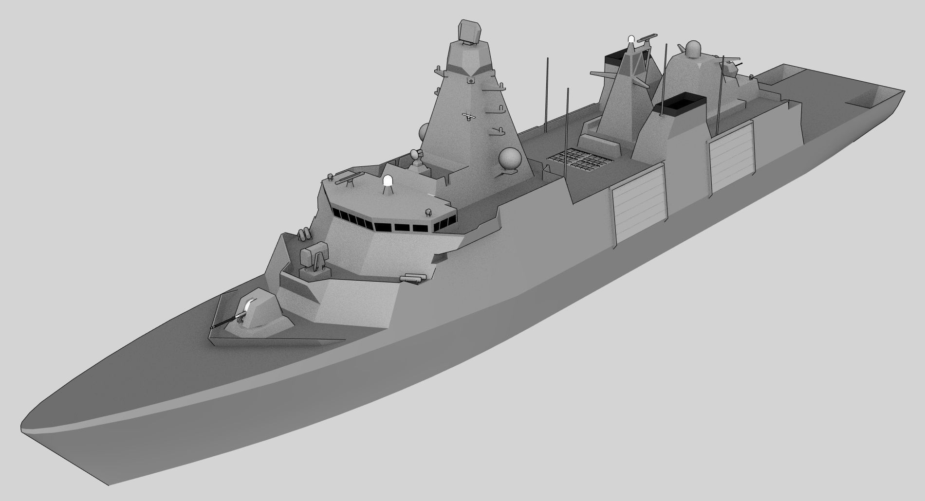 FFG Arrowhead 140 class Low-poly 3D model_6