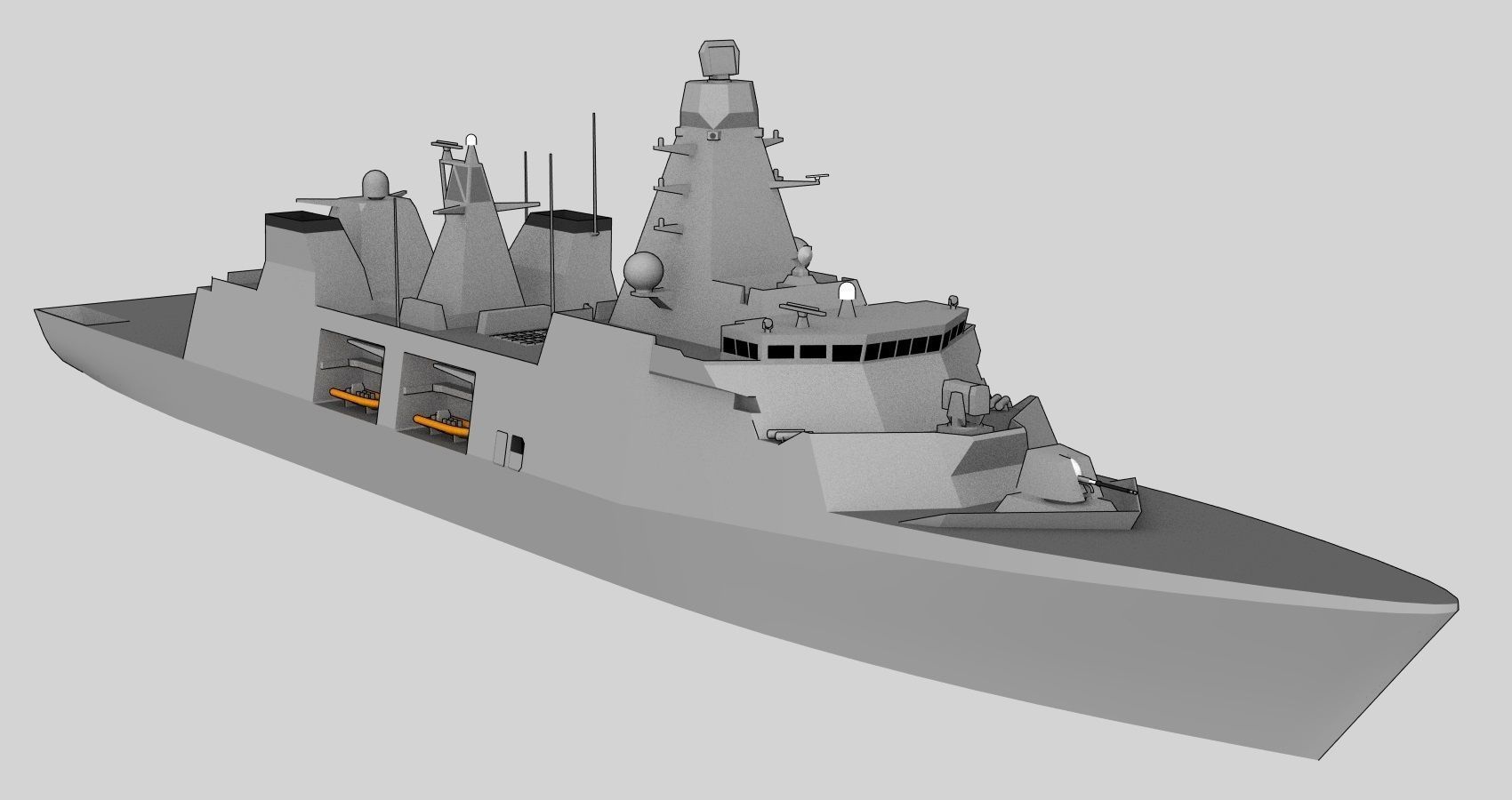 FFG Arrowhead 140 class Low-poly 3D model_1