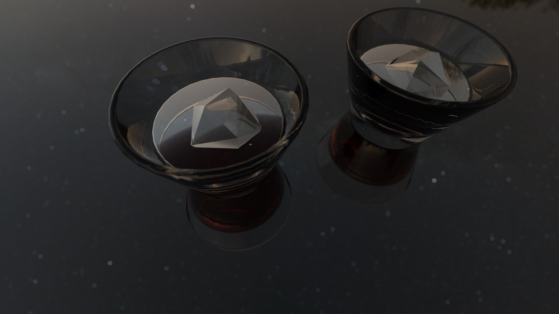 Cup and glass 3D model_2