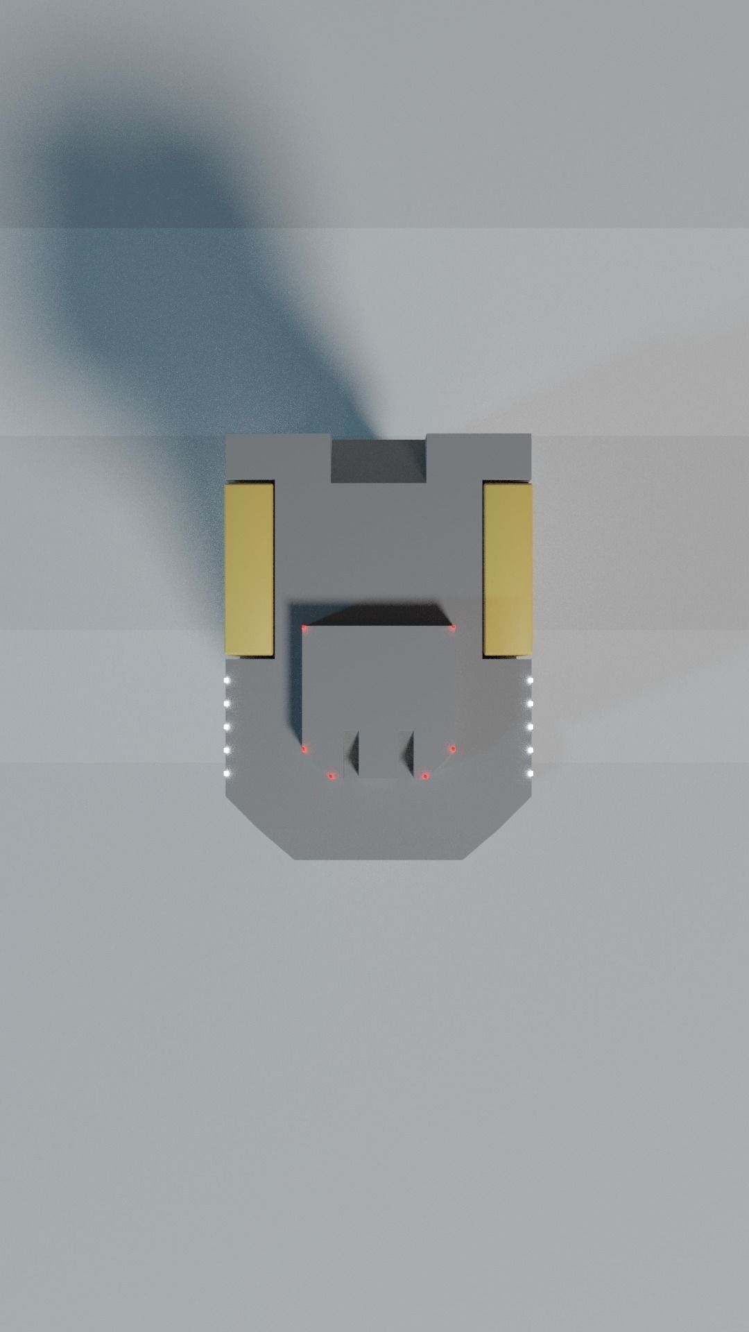 Futuristic post Unit 4 3D model_5