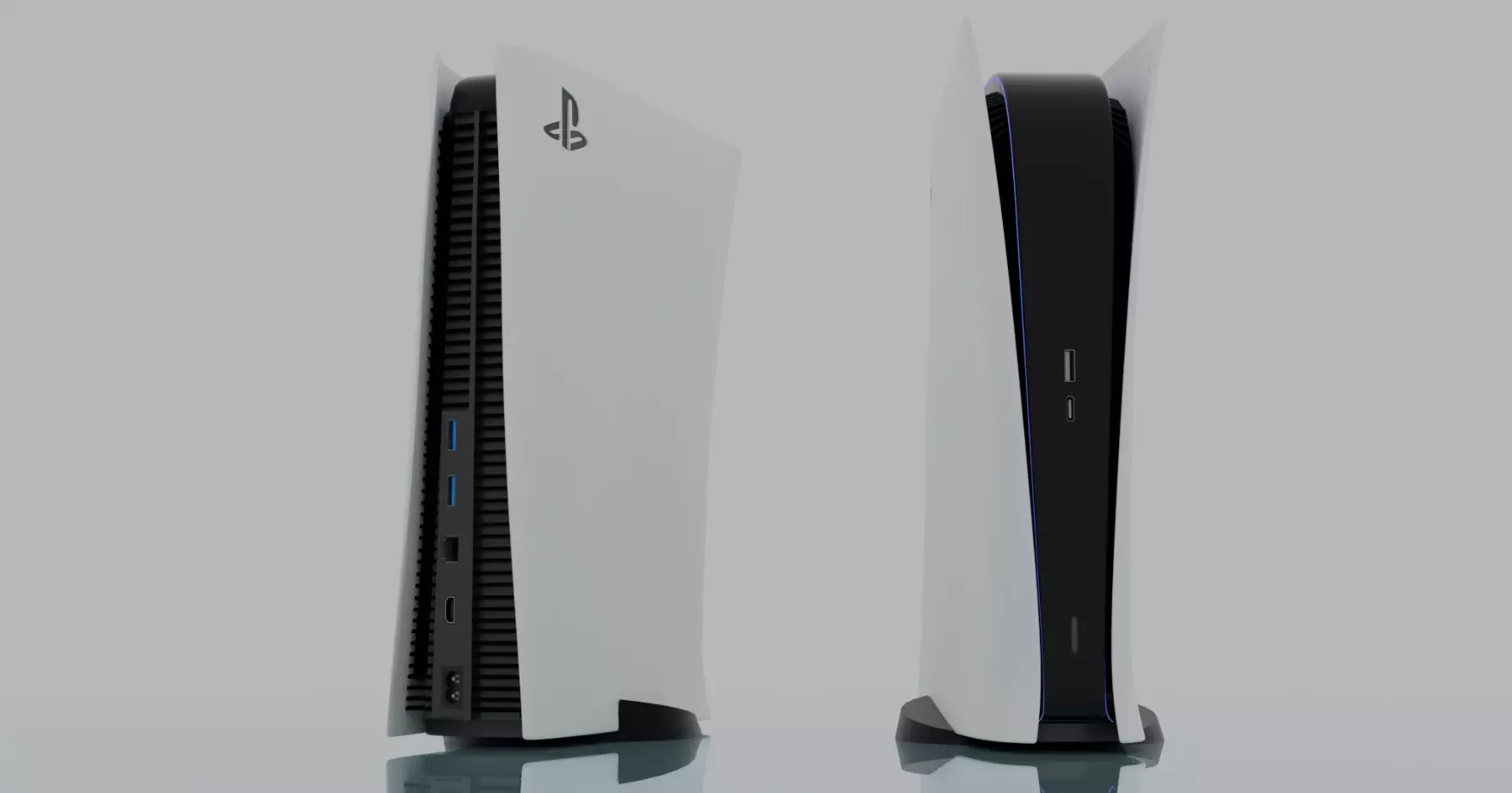 Sony Playstation 5 Digital Edition 3D model_0