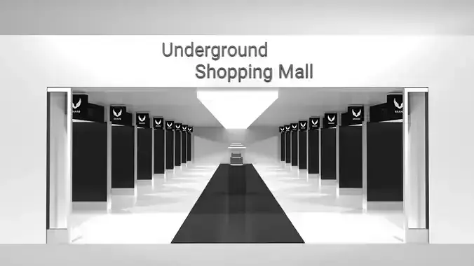 Underground Shopping Mall 3D