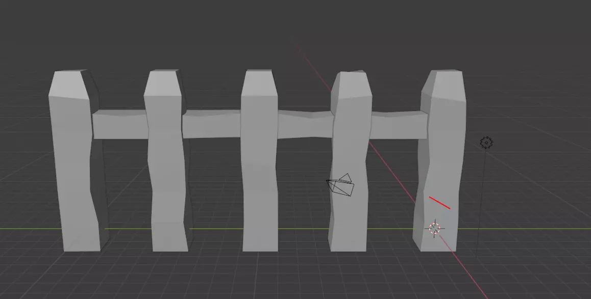 raggedy fence Free 3D model